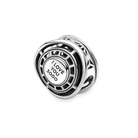 Marvel The Avengers Iron Man Arc Reactor Charm - Detailed Iron Man arc reactor charm, a must-have for Avengers fans.
