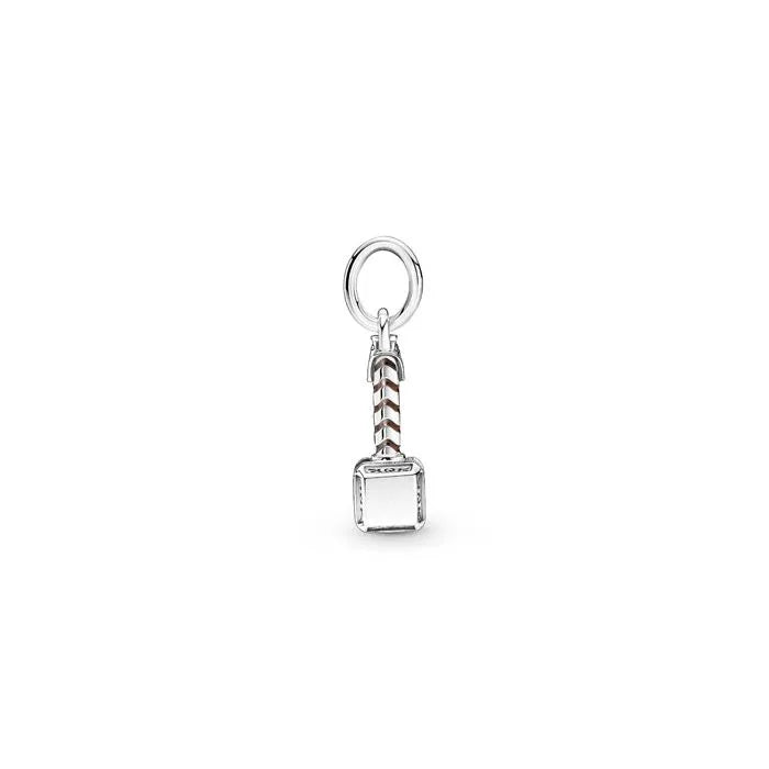 Thor’s hammer charm from Marvel Avengers, representing strength and protection on charm bracelets