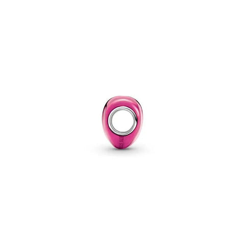 Metallic Pink Heart Charm