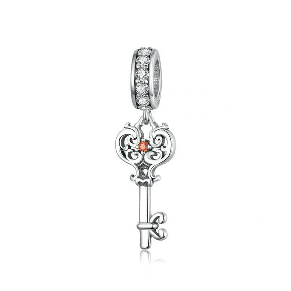 Mini Key Charm - mini-key Pandora Jewelry affordable charm fits bracelet