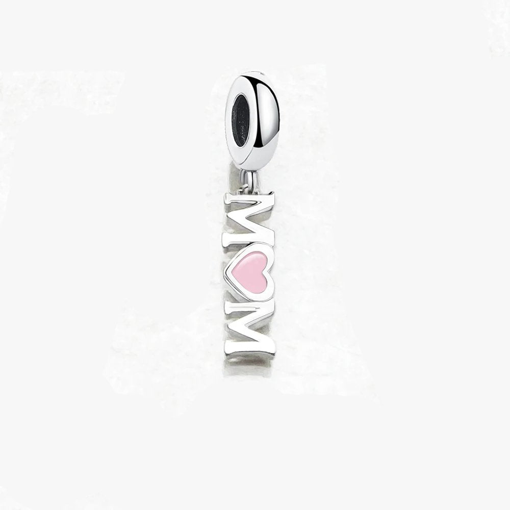 mom-heart-charm Pandora affordable fits bracelet Jewelry charm