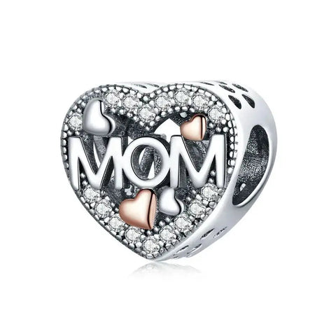 Mom Heart Charm - Mom Heart Charm