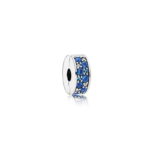 Mosaic Shining Elegance Blue Silicone Grip Clip
