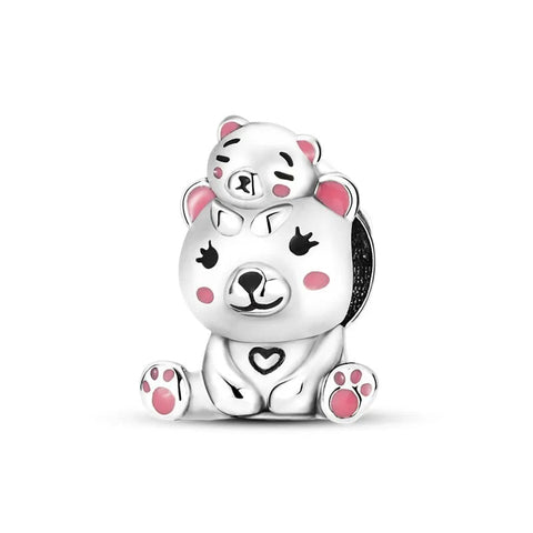 Mother and Cub Bear Charm - Mother and Cub Bear Charm