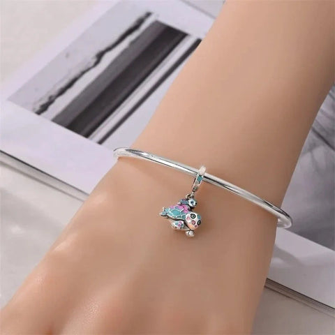 Mother & Baby Sea Turtle Dangle Charm - Mother & Baby Sea Turtle Dangle Charm