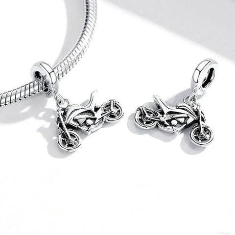Stunning Silver Harley-Davidson Sport Motorcycle Charm for Bikers