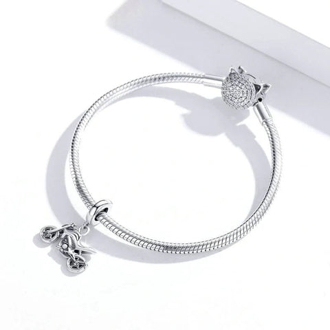 Stunning Silver Harley-Davidson Sport Motorcycle Charm for Bikers - Stunning Silver Harley-Davidson Sport Motorcycle Charm for Bikers