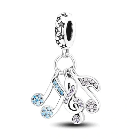 Music Notes Charm - music-notes-charm charm Pandora Jewelry fits bracelet affordable