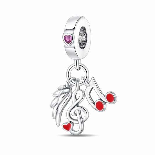 Musical Notes & Treble Clef Charm