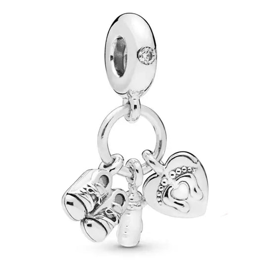 Dangle charm featuring “My Little Baby,” perfect for celebrating new additions on charm bracelets