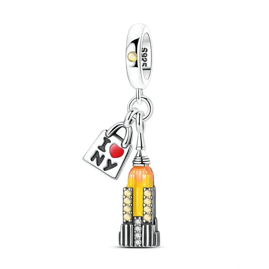 jewlouli new york city empire state dangle charm jewlouli jewelry fits pandora bracelet