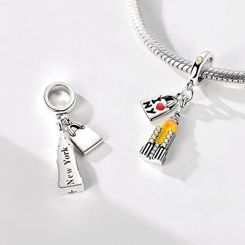 jewlouli new york city empire state dangle charm jewlouli jewelry fits pandora bracelet