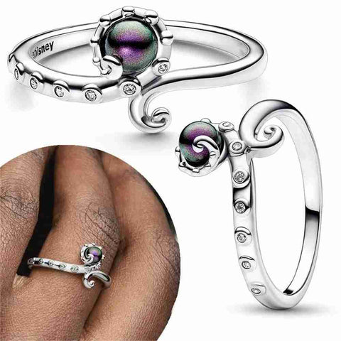 The Little Mermaid Ursula silver Ring