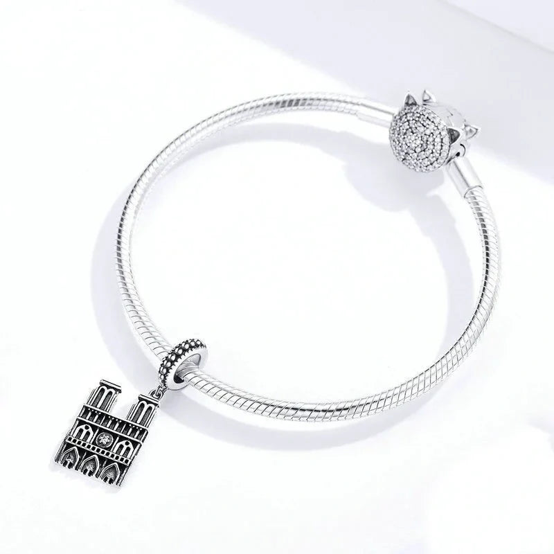 notre-dame-cathedral fits Pandora bracelet affordable charm Jewelry