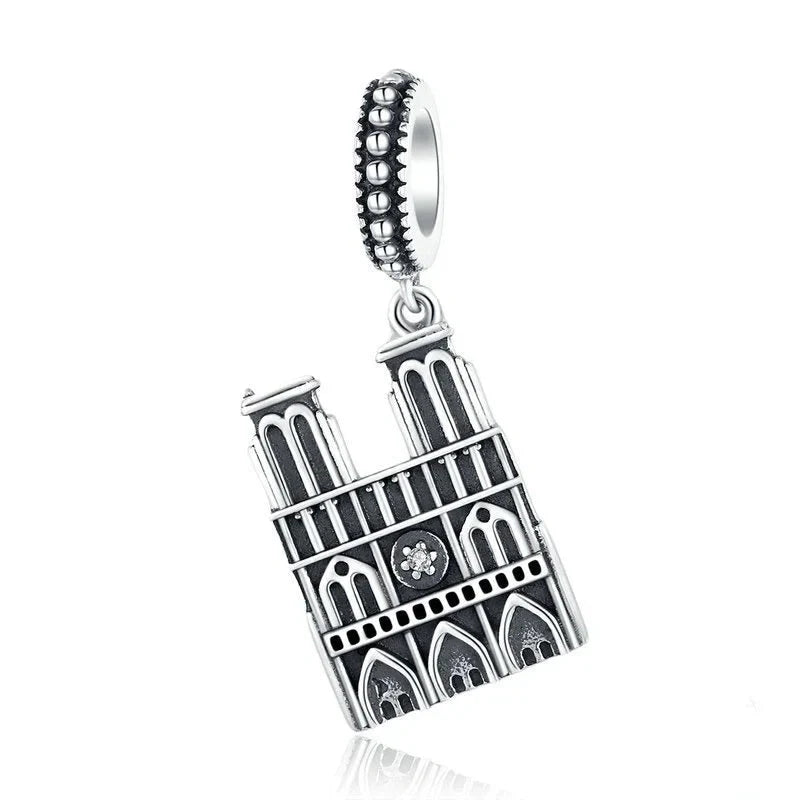 notre-dame-cathedral charm fits Pandora bracelet Jewelry affordable