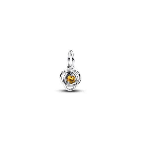 November Honey Eternity Circle Dangle Charm