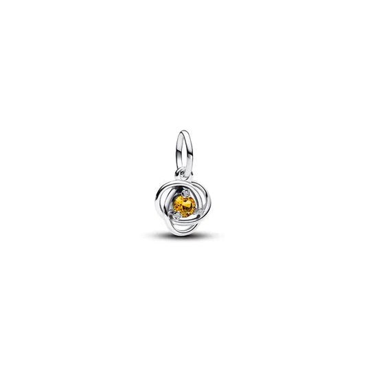 November Honey Eternity Circle Dangle Charm
