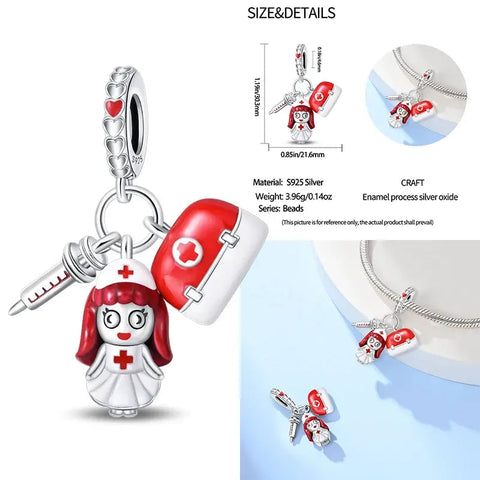 Nurse Doll & Medical Set Charm - Nurse Doll & Medical Set Charm