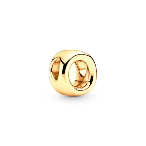 O Letter Gold charm letter - O Letter Gold charm letter