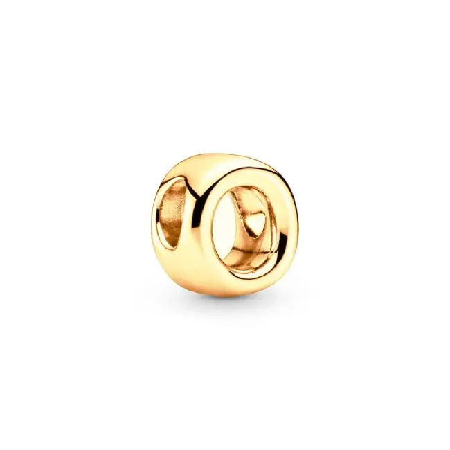 O gold charm letter for pandora bracelets