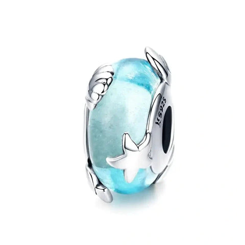 Ocean Murano Glass Bead - ocean-murano-glass-bead charm fits Pandora bracelet affordable Jewelry