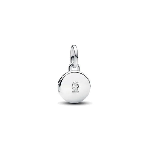 Engravable love locket dangle charm, openable design adds a touch of elegance to bracelets