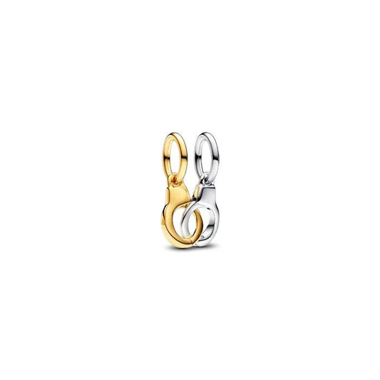 Openable & Splittable Handcuffs Dangle Charm