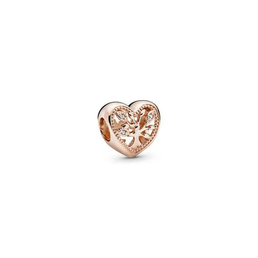 Openwork Family Tree Heart Charm