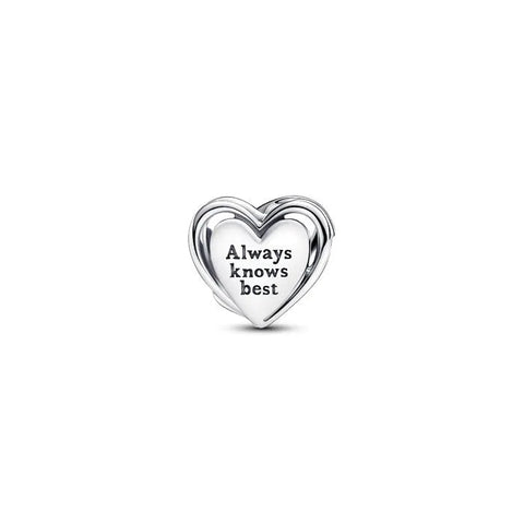 Openwork Mom & Heart Charm - Openwork Mom & Heart Charm