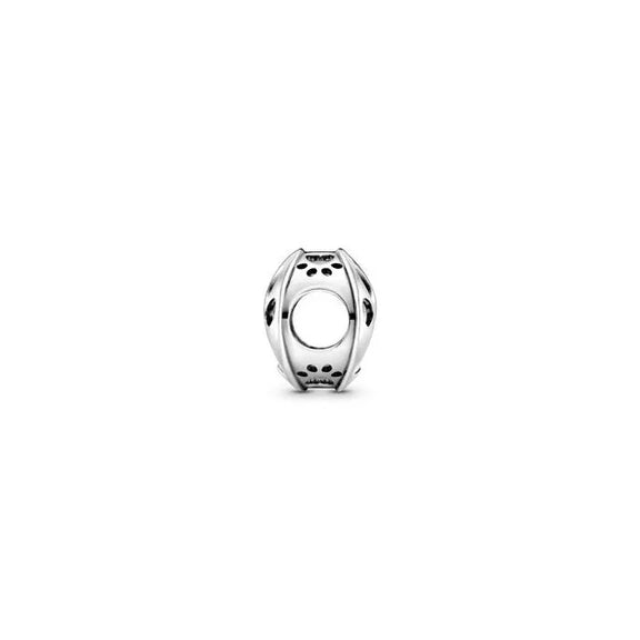 Openwork Paw Print Charm - Openwork Paw Print Charm