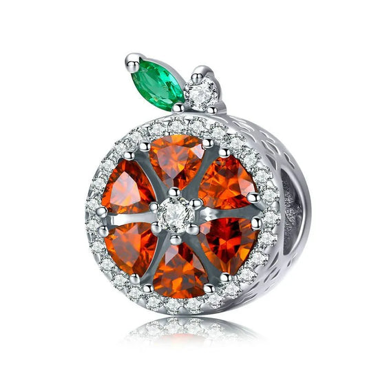 Orange Crystal Charm