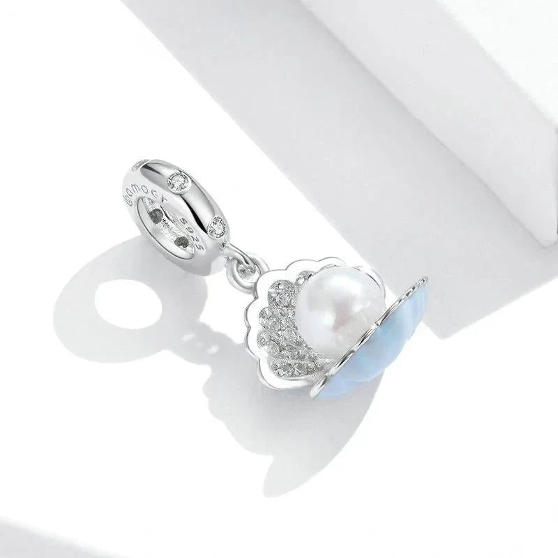 oyster-shell charm affordable Pandora Jewelry fits bracelet