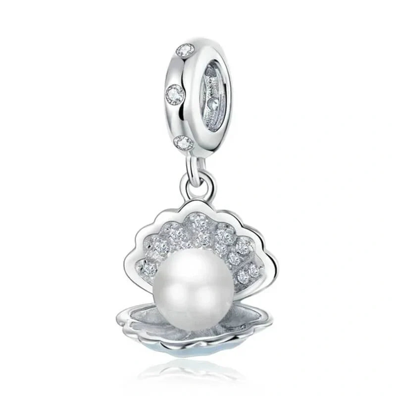 oyster-shell charm Jewelry fits Pandora bracelet affordable