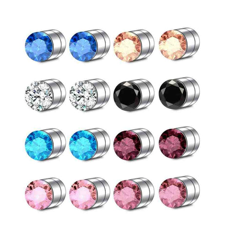 Elegant Pink Crystal Stud Earrings - Hypoallergenic Stylish - Elegant Pink Crystal Stud Earrings - Hypoallergenic and Stylish