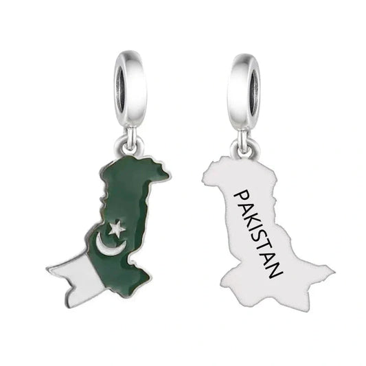 jewlouli pakistan-map-dangle-pandora-charm-jewelry fits pandora bracelet