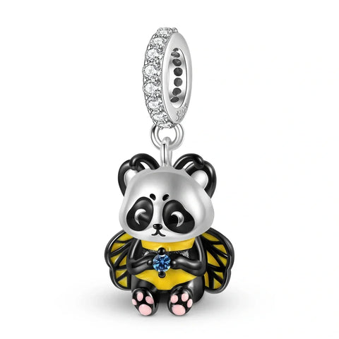 jewlouli panda bee dangle pandora charm jewelry fits pandora bracelet
