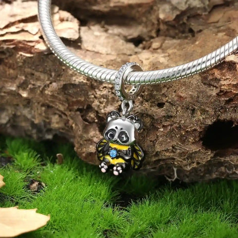 jewlouli panda bee dangle pandora charm jewelry fits pandora bracelet