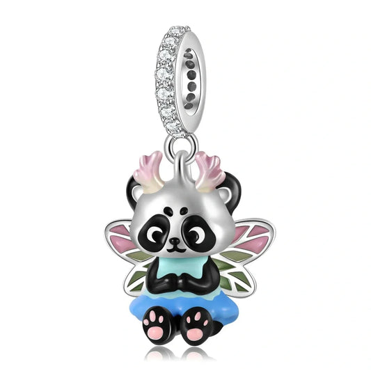 jewlouli panda fairy dangle pandora charm jewelry fits pandora bracelet