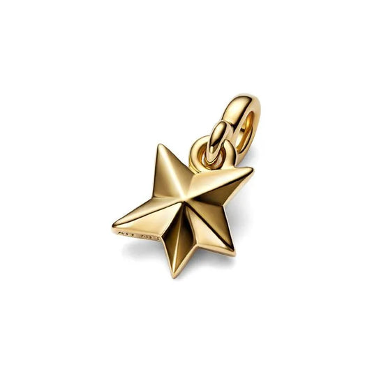 Pandora Me Faceted Star Mini Dangle Pandora Shine - Star mini dangle charm with faceted design in Pandora Shine, ideal for celestial themes.