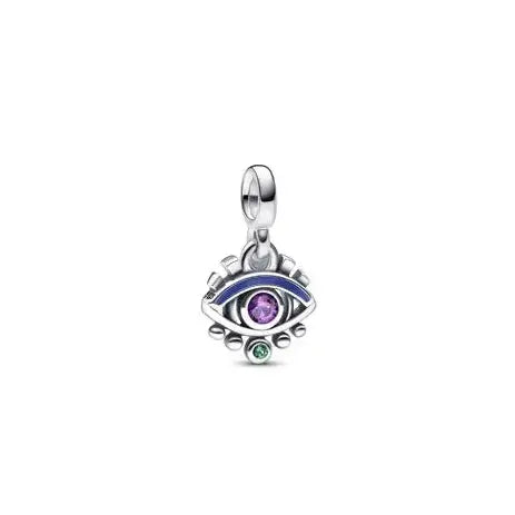 Pandora Me The Eye Mini Dangle - Unique eye charm, ideal for creating an intriguing and protective jewelry look.