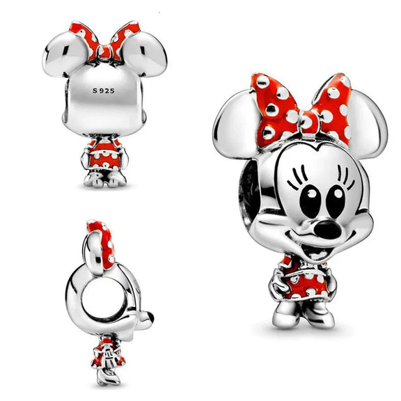 Minnie Mouse Red Bow Charm for Pandora Bracelets - Minnie Mouse Red Bow Charm for Pandora Bracelets