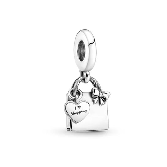 Pandora Shopping Bag Dangle Charm - Shopping bag charm, perfect for celebrating love for Pandora jewelry.