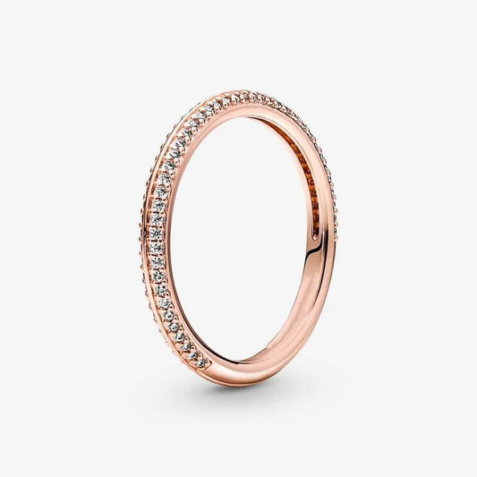 Rose Gold ME Pave Setting Ring
