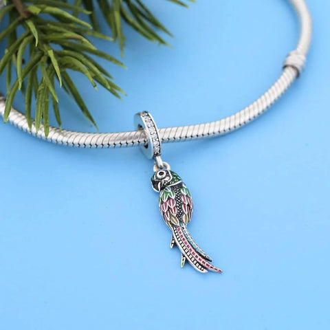 jewlouli parrot dangle charm jewlouli jewelry fits pandora bracelet