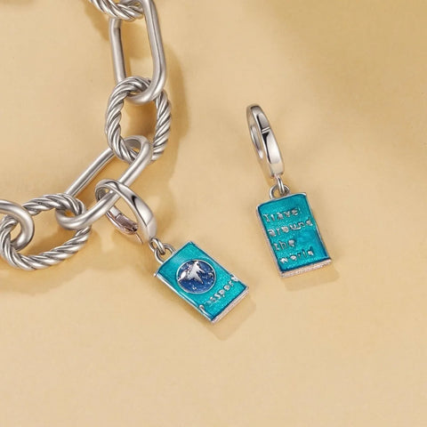 jewlouli passport dangle pandora charm jewelry fits pandora bracelet