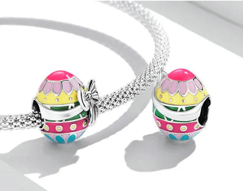 pastel egg bow charm