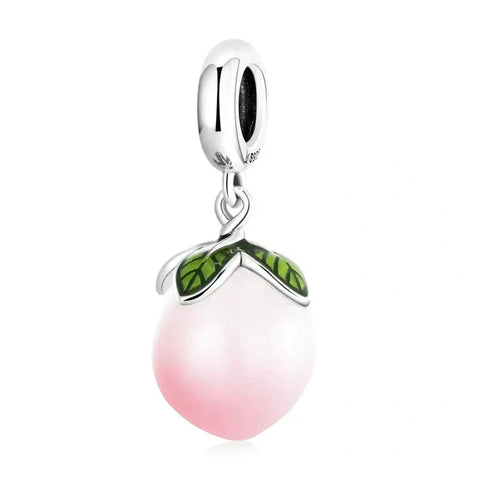 peach-charm fits Pandora bracelet charm affordable Jewelry