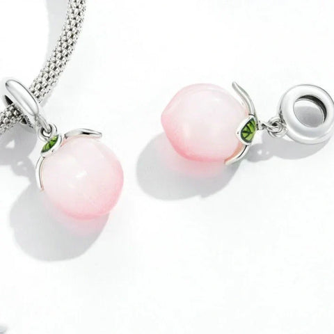 peach-charm Jewelry charm fits Pandora bracelet affordable