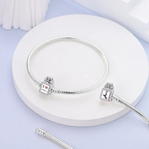 perfume-bottle-charm-bracelet affordable fits Pandora bracelet charm Jewelry