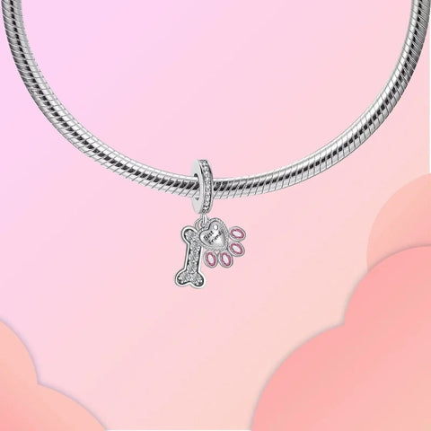 jewlouli pet animal best friend paw bone dangle pandora charm jewelry fits pandora bracelet
